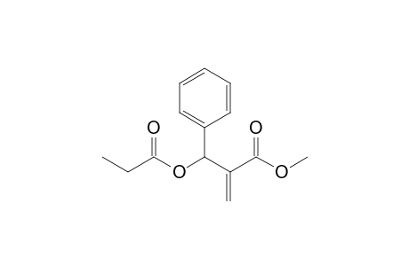 2-[1-oxopropoxy(phenyl)methyl]-2-propenoic acid methyl ester