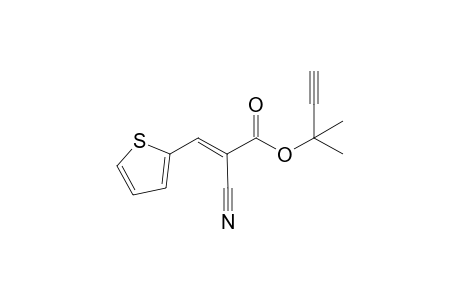 1",1"-Dimethyl-2"-propynyl 2-cyano-3-(2'-thienyl)-2-propenoate