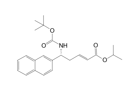 Isopropyl (R,E)-5-((tert-butoxycarbonyl)amino)-5-(naphthalen-2-yl)pent-2-enoate