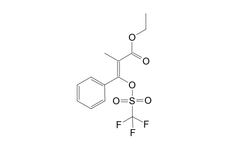 (Z)-Ethyl-2-methyl-3-phenyl-3-(trifluoromethylsulfonyloxy)acrylate