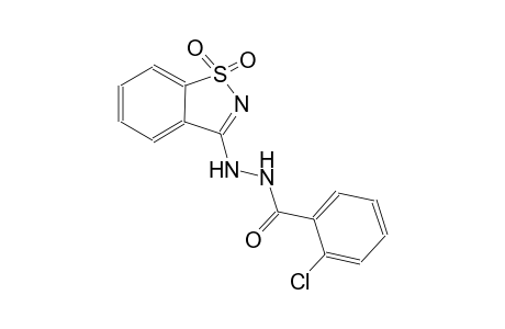benzoic acid, 2-chloro-, 2-(1,1-dioxido-1,2-benzisothiazol-3-yl)hydrazide