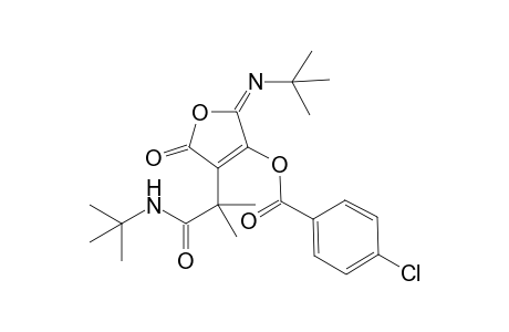 (2E)-4-[1-(tert-Butylamino)-2-methyl-1-oxopropan-2-yl]-2-(tert-butylimino)-2,5-dihydro-5-oxofuran-3-yl 4-Chlorobenzoate