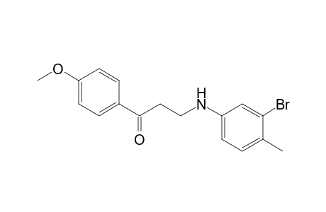 1-Propanone, 3-[(3-bromo-4-methylphenyl)amino]-1-(4-methoxyphenyl)-