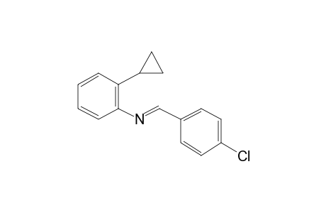 Benzenamine, N-[(4-chlorophenyl)methylene]-2-cyclopropyl-