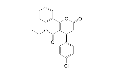 (S)-ethyl 4-(4-chlorophenyl)-2-oxo-6-phenyl-3,4-dihydro-2H-pyran-5-carboxylate