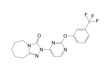 2-[2'-(3"-<Trifluoromethyl>phenoxy)pyrimidin-4'-yl)-6,7,8,9-tetrahydro-2H-(1,2,4)-triazolo[4,3-a]azepin-3(5H)-one