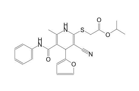 acetic acid, [[3-cyano-4-(2-furanyl)-1,4-dihydro-6-methyl-5-[(phenylamino)carbonyl]-2-pyridinyl]thio]-, 1-methylethyl ester