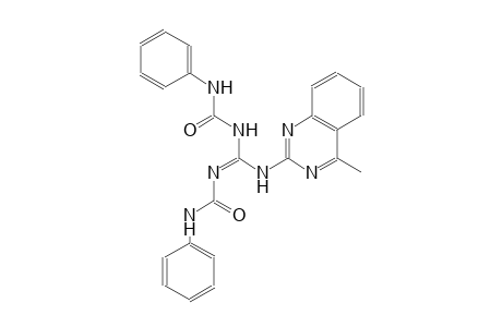 N-{(E)-[(anilinocarbonyl)amino][(4-methyl-2-quinazolinyl)amino]methylidene}-N'-phenylurea