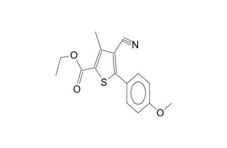 2-(4-methoxyphenyl)-3-cyano-4-methyl-5-ethoxycarbonylthiophene