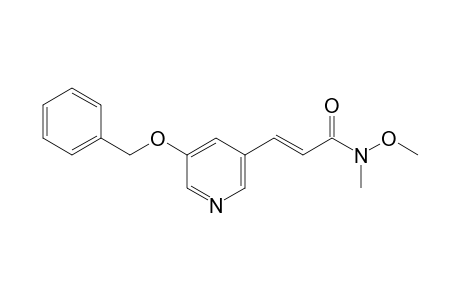 trans-3-[5-(Benzyloxy)-3-pyridyl]-N-methoxy-N-methylacrylamide