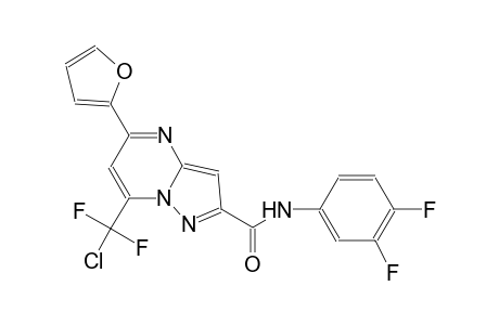 7-[chloro(difluoro)methyl]-N-(3,4-difluorophenyl)-5-(2-furanyl)-2-pyrazolo[1,5-a]pyrimidinecarboxamide