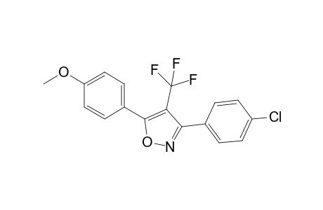 3-(4-Chlorophenyl)-5-(4-methoxyphenyl)-4-(trifluoromethyl)isoxazole