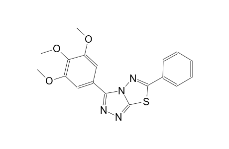 6-phenyl-3-(3,4,5-trimethoxyphenyl)[1,2,4]triazolo[3,4-b][1,3,4]thiadiazole