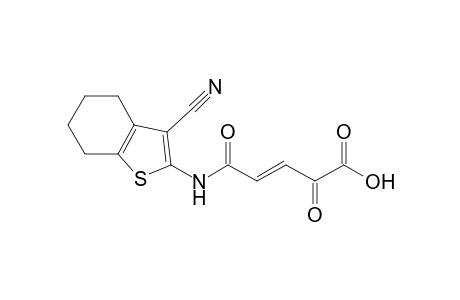4-(3-Cyano-4,5,6,7-tetrahydrobenzo[b]thiophen-2-ylcarbamoyl)-2-oxobut-3-enoic acid