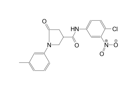 3-pyrrolidinecarboxamide, N-(4-chloro-3-nitrophenyl)-1-(3-methylphenyl)-5-oxo-
