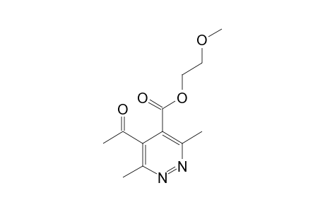 5-acetyl-3,6-dimethyl-pyridazine-4-carboxylic acid 2-methoxyethyl ester