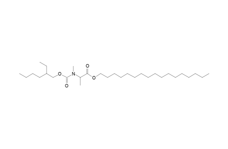 dl-Alanine, N-methyl-N-(2-ethylhexyloxycarbonyl)-, heptadecyl ester