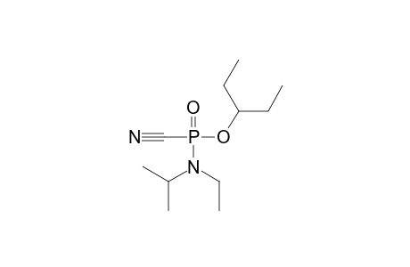 O-3-pentyl N-ethyl N-isopropyl phosphoramidocyanidate