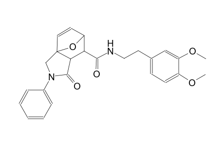 (3aS,6R)-N-(3,4-dimethoxyphenethyl)-1-oxo-2-phenyl-1,2,3,6,7,7a-hexahydro-3a,6-epoxyisoindole-7-carboxamide