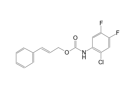 carbamic acid, (2-chloro-4,5-difluorophenyl)-, (2E)-3-phenyl-2-propenyl ester