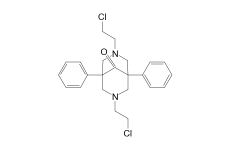 3,7-bis(2-chloroethyl)-1,5-diphenyl-3,7-diazabicyclo[3.3.1]nonan-9-one