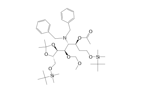 (3S,4R,5R,6S,7S)-3-Acetoxy-1,8-bis[(tert-butyldimethylsilyl)oxy]-4-(dibenzylamino)-6,7-(isopropylidenedioxy)-5-(methoxymethoxy)octane