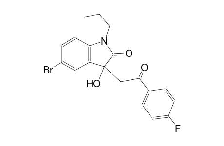 5-bromo-3-[2-(4-fluorophenyl)-2-oxoethyl]-3-hydroxy-1-propyl-1,3-dihydro-2H-indol-2-one