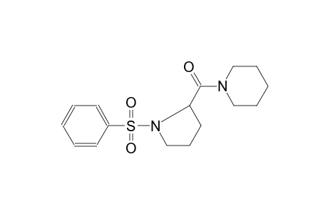 1-{[1-(phenylsulfonyl)-2-pyrrolidinyl]carbonyl}piperidine