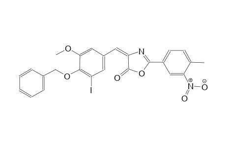 (4E)-4-[4-(benzyloxy)-3-iodo-5-methoxybenzylidene]-2-(4-methyl-3-nitrophenyl)-1,3-oxazol-5(4H)-one