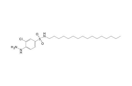 3-chloro-N-hexadecyl-4-hydrazinobenzenesulfonamide