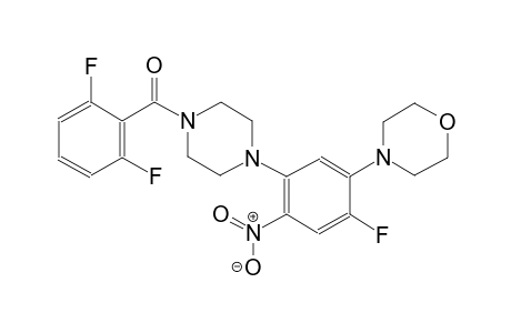 morpholine, 4-[5-[4-(2,6-difluorobenzoyl)-1-piperazinyl]-2-fluoro-4-nitrophenyl]-