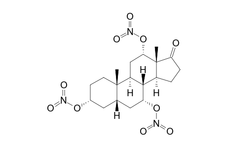 (3.alpha.,5.beta.,7.alpha.,12.alpha.)-3,7,12-Tris(nitrooxy)androstan-17-one