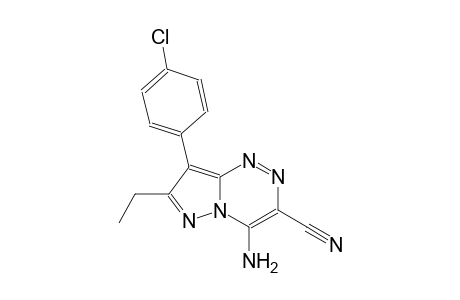 pyrazolo[5,1-c][1,2,4]triazine-3-carbonitrile, 4-amino-8-(4-chlorophenyl)-7-ethyl-