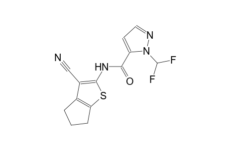 N-(3-cyano-5,6-dihydro-4H-cyclopenta[b]thien-2-yl)-1-(difluoromethyl)-1H-pyrazole-5-carboxamide