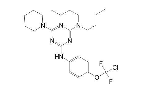 2-N,2-N-dibutyl-4-N-[4-[chloro(difluoro)methoxy]phenyl]-6-piperidin-1-yl-1,3,5-triazine-2,4-diamine