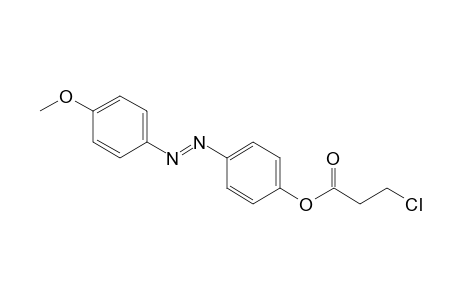 p-[(p-methoxyphenyl)azo]phenol, 3-chloropropionate