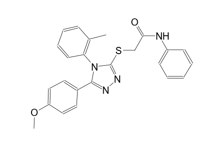2-{[5-(4-methoxyphenyl)-4-(2-methylphenyl)-4H-1,2,4-triazol-3-yl]sulfanyl}-N-phenylacetamide