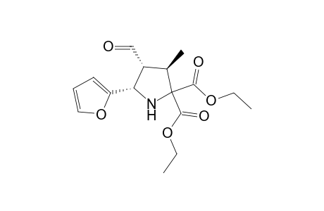 (3R,4R,5S)-4-formyl-5-(2-furyl)-3-methyl-pyrrolidine-2,2-diethyl-dicarboxylate