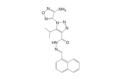 1-(4-amino-1,2,5-oxadiazol-3-yl)-5-isopropyl-N'-[(E)-1-naphthylmethylidene]-1H-1,2,3-triazole-4-carbohydrazide