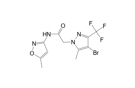 2-[4-bromo-5-methyl-3-(trifluoromethyl)-1H-pyrazol-1-yl]-N-(5-methyl-3-isoxazolyl)acetamide