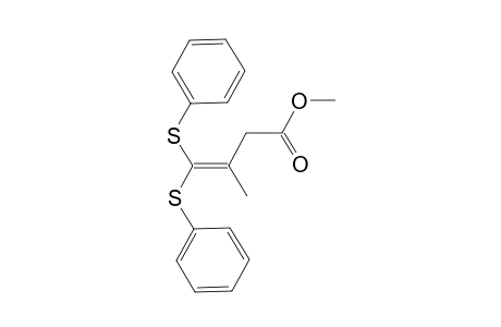 Methyl 3-methyl-4,4-bis(phenylthio)but-3-enoate