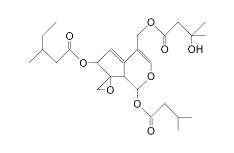 5.beta.-Methylvaleryl-8-valeryl-10-hydroxyvaleryl-valepotriat