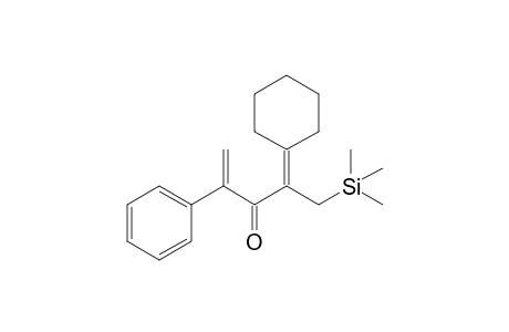4-Cyclohexylidene-2-phenyl-5-(trimethylsilyl)pent-1-en-3-one
