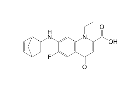 7-(Bicyclo[2.2.1]hept-5-en-2-yl)amino-4-oxo-6-fluoro-1-ethyl-1,4-dihydroquinolinecarboxylic acid