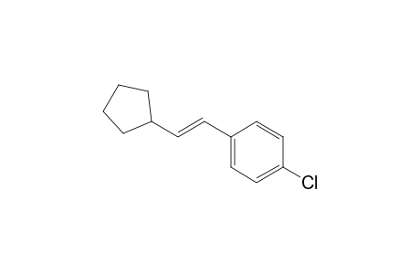 (E)-2-Cyclopentyl-1-(p-chlorophenyl)ethene