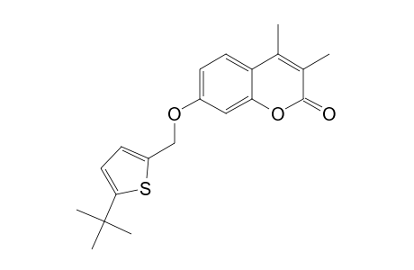 2H-1-Benzopyran-2-one, 7-[[5-(1,1-dimethylethyl)-2-thienyl]methoxy]-3,4-dimethyl-