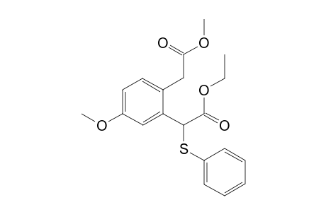 Ethyl 2-[(m-Methoxy-o-methoxycarbonylmethyl)phenyl]-2-(phenylthio)acetate