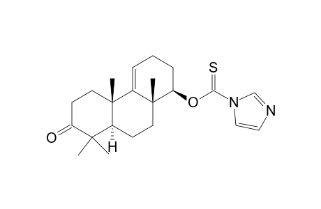 (+/-)-(1R,4bS,8aR,10aR)-4b,8,8,10a-Tetramethyl-7-oxo-1,2,3,4b,5,6,7,8,8a,9,10,10a-dodecahydrophenanthren-1-yl 1H-imidazole-1-thiocarboxylate