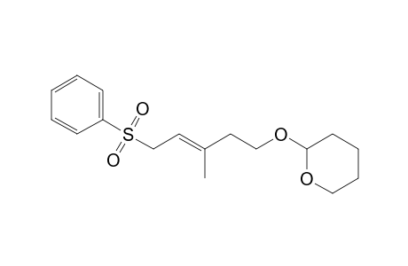 2-[(E)-3-methyl-5-(phenylsulfonyl)pent-3-enoxy]oxane
