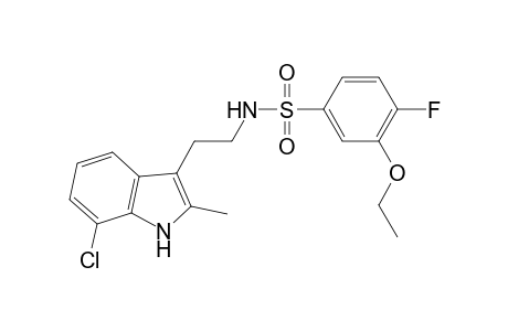 N-[2-(7-chloranyl-2-methyl-1H-indol-3-yl)ethyl]-3-ethoxy-4-fluoranyl-benzenesulfonamide